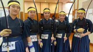 弓道部 九州大会:団体3位